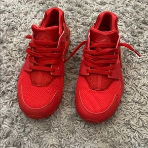 Red Nike huaraches